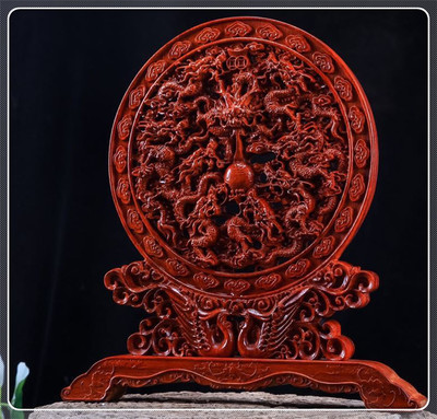熠鼎閣【龍鳳呈祥】非洲花梨木工藝品 融合藝術(shù)、風(fēng)水與健康的匠心之作